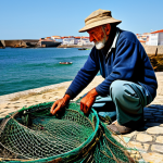 역사적 도보 루트 트레킹과 함께하는 창작 활동 - Rota Vicentina Fisherman**

"A weathered fisherman, fully clothed in appropriate attire for coastal ...